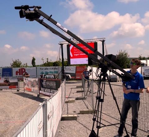 Videodreh mit Kamerakran bei Event Filmproduktion Heilbronn